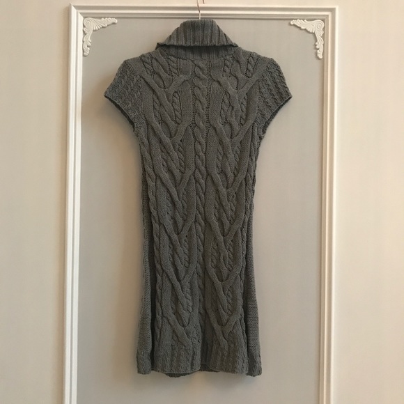 Cable Knit Turtle Neck Midi Dress - Picture 7 of 8